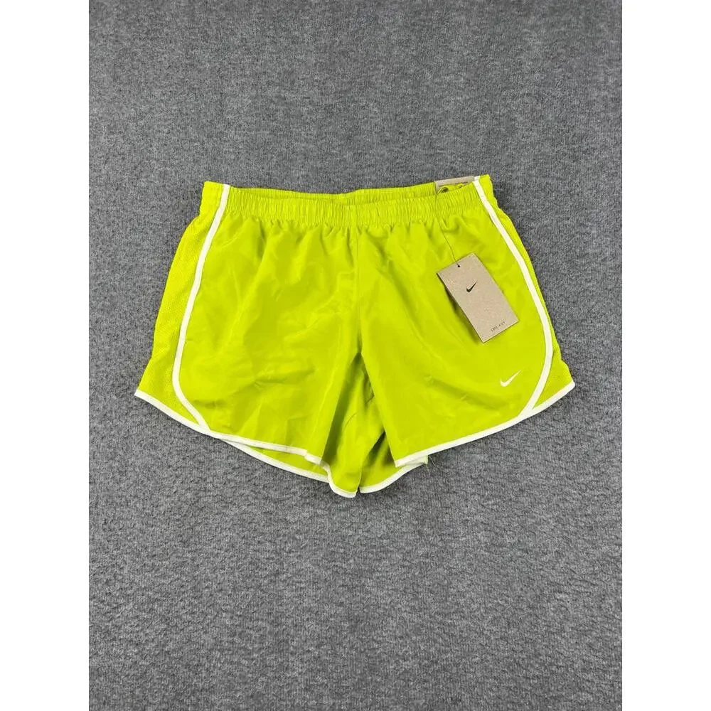 Nike Kids Dri-FIT Running Shorts‎ Neon Yellow Size XL